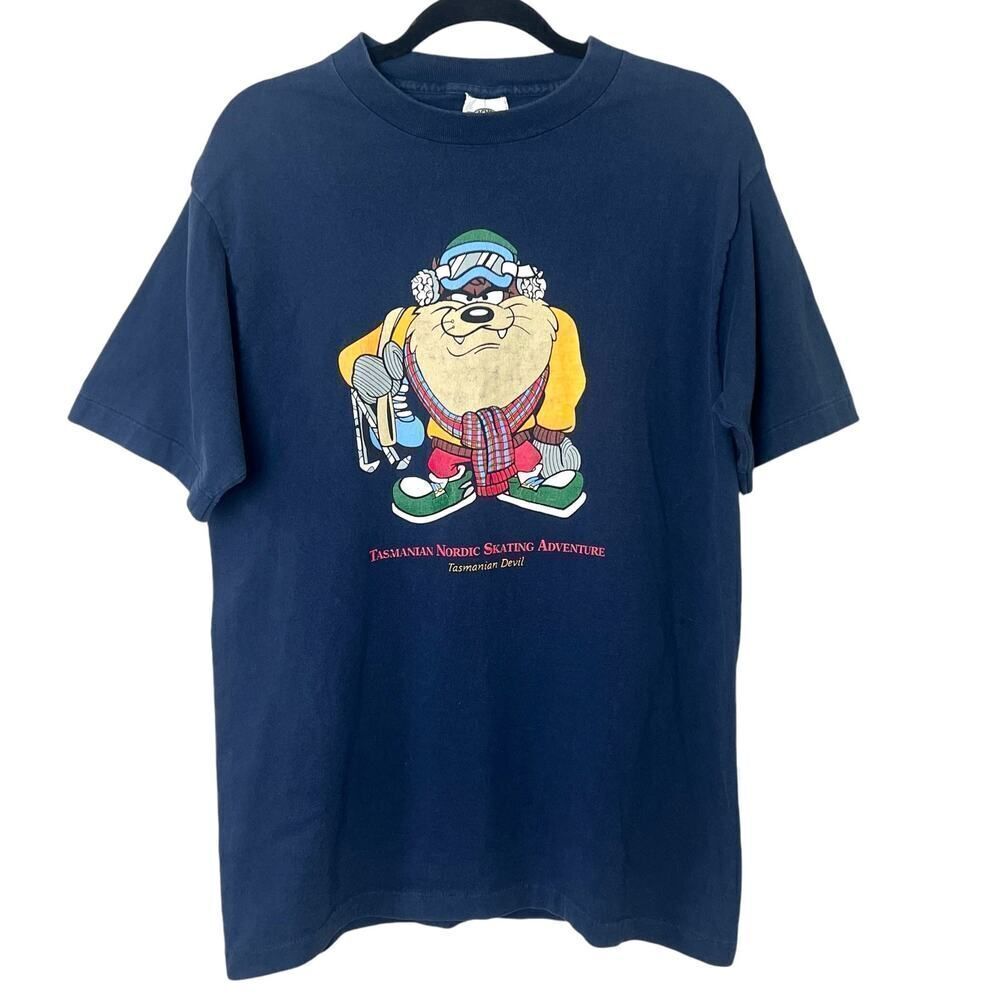 Vintage Looney Tunes Men's Tasmanian Devil T-Shirt Single Stitch Acme Sz L